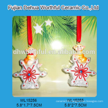 Personalized polyresin christmas hanging decoration with monkey design